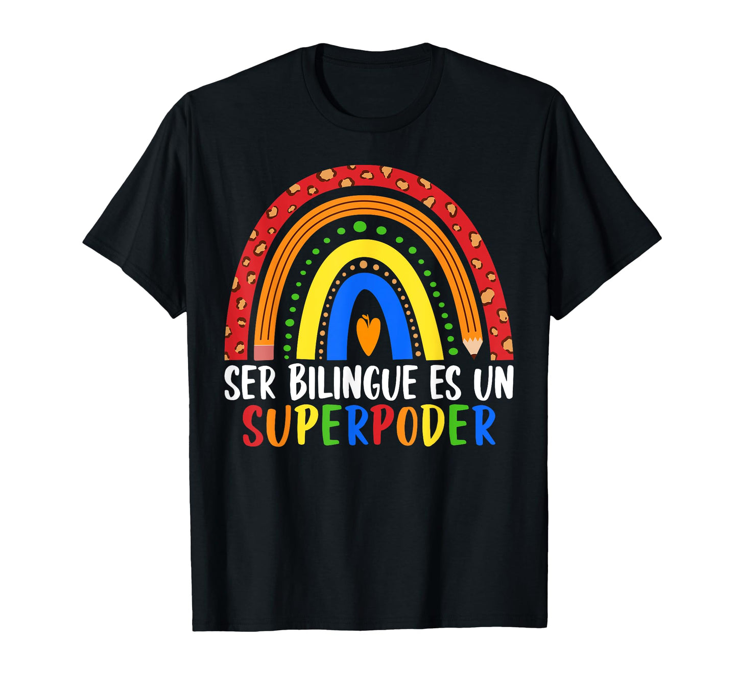 Ser bilingue ES un superpoder Spanish Teacher maestra Quote T-Shirt
