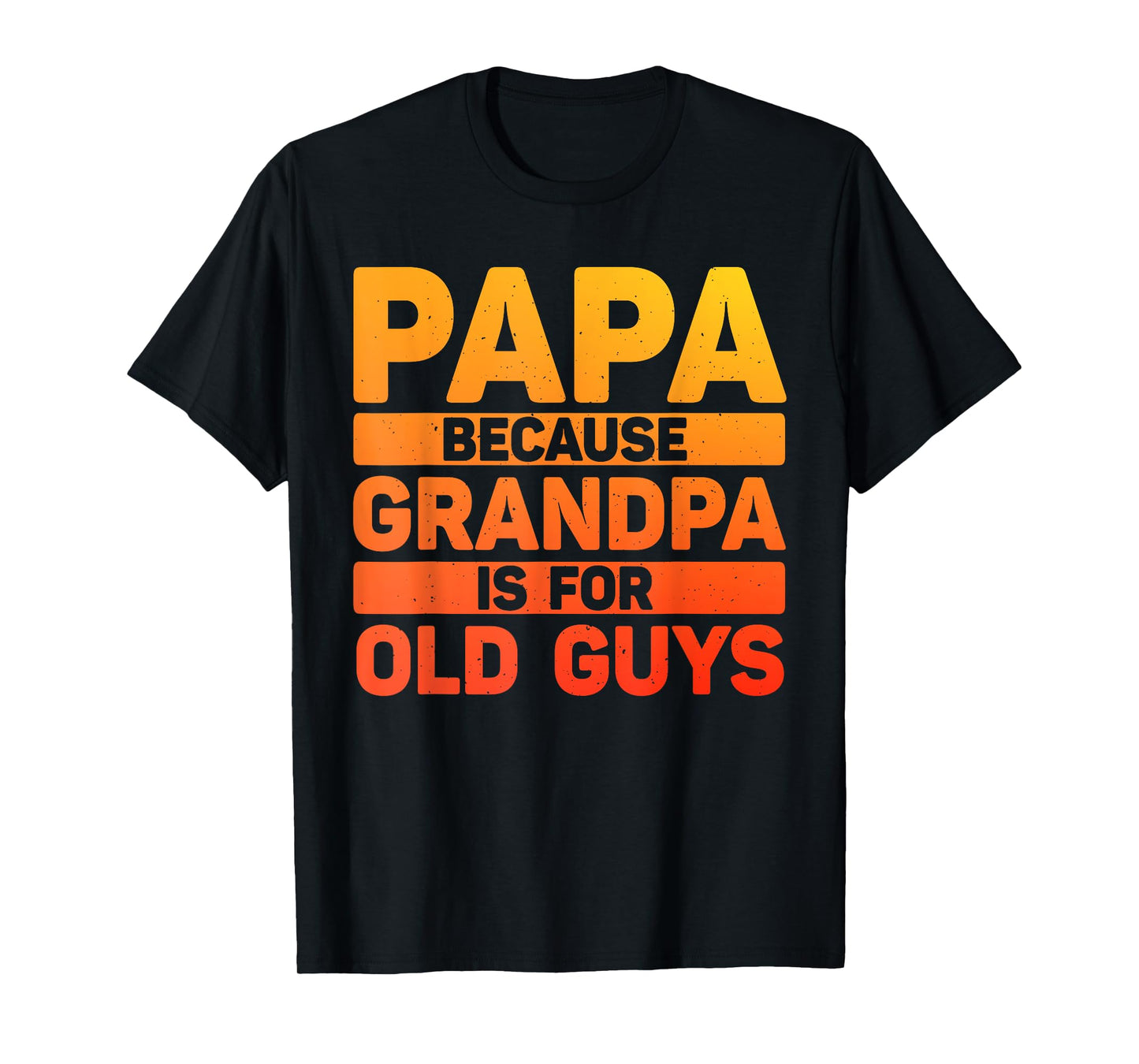Papa Art for Grandpa Men from Grandkids Father's Day Papa T-Shirt