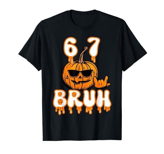67 Halloween Meme Brainrot Costume Kids 6-7 Six Seven Boys T-Shirt