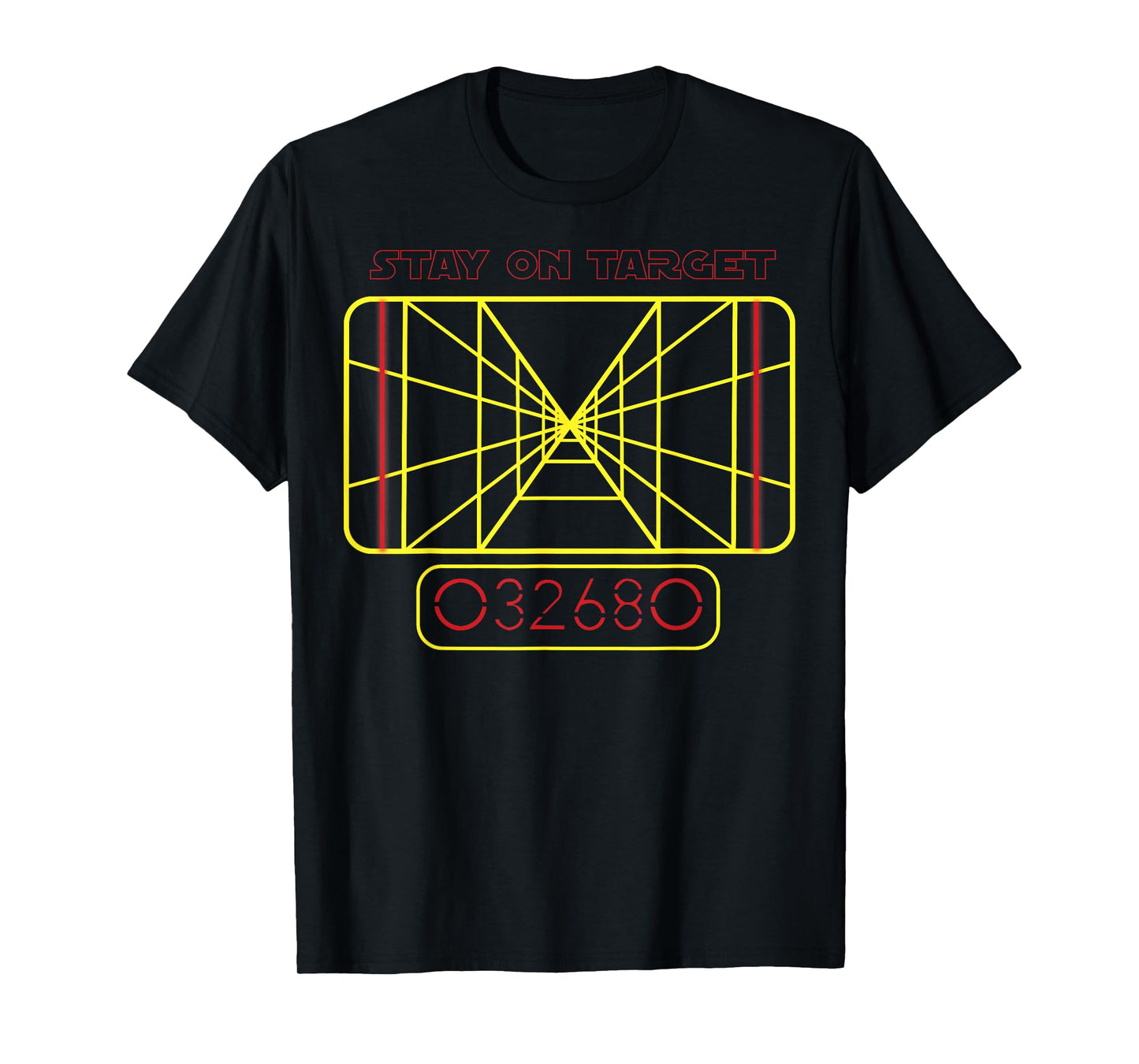 Star Wars Line Art Stay On Target T-Shirt