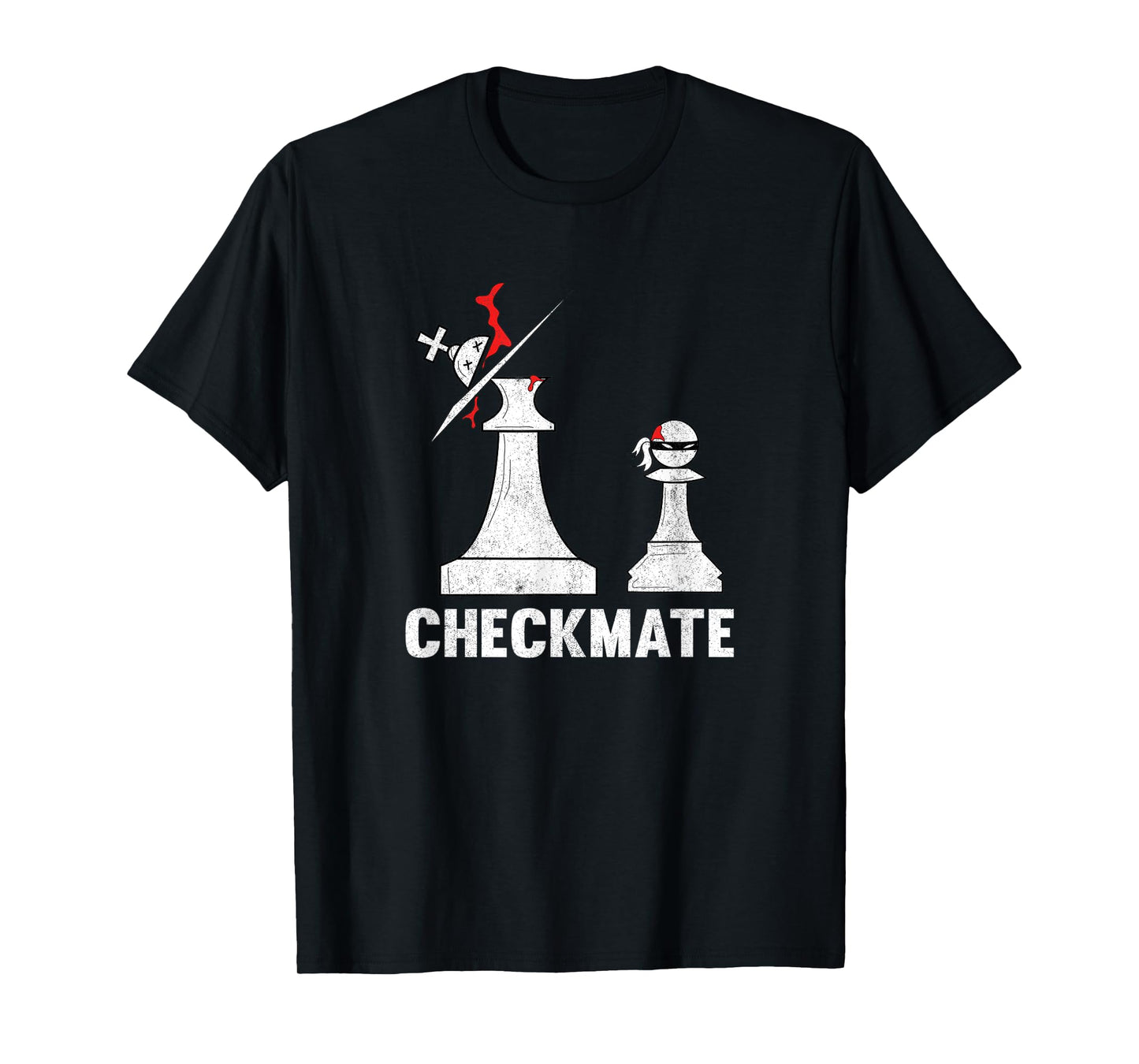 Chess Ninja Funny Pawn Chackmate King Chess Player T-Shirt