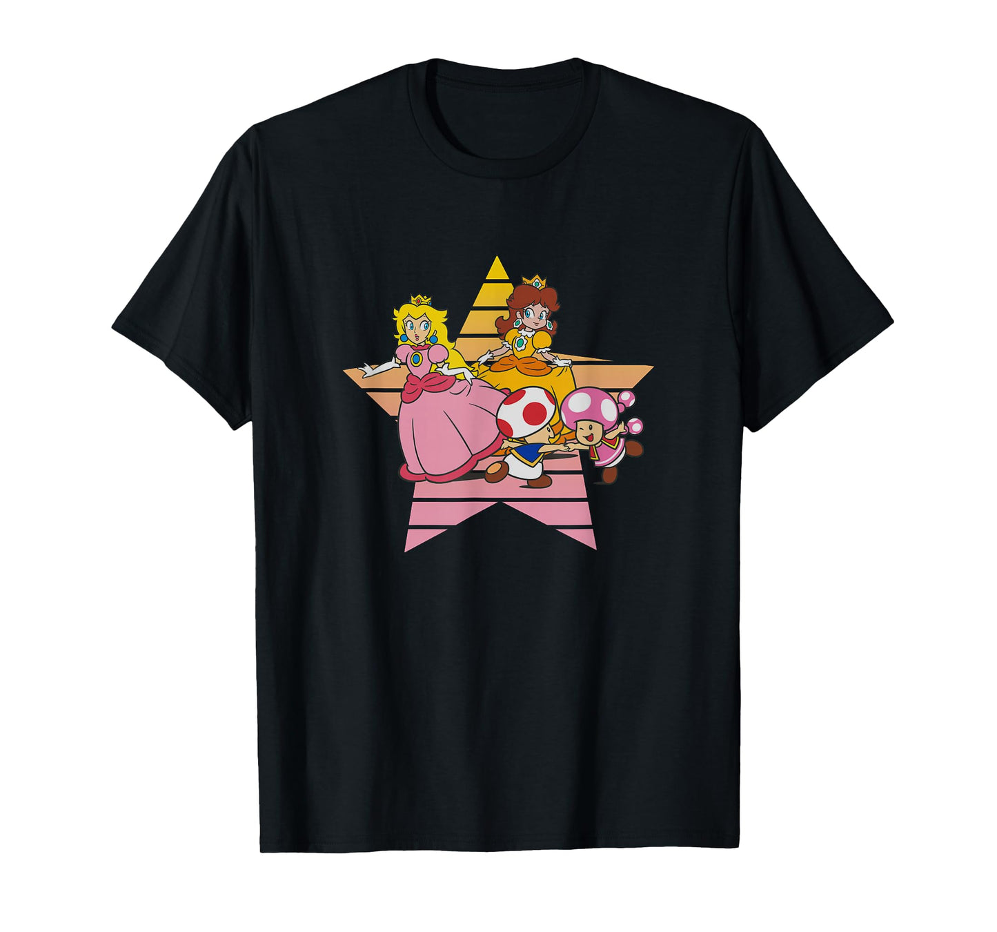 Super Mario Bros Princess Peach & Daisy Fun Toads Vintage T-Shirt