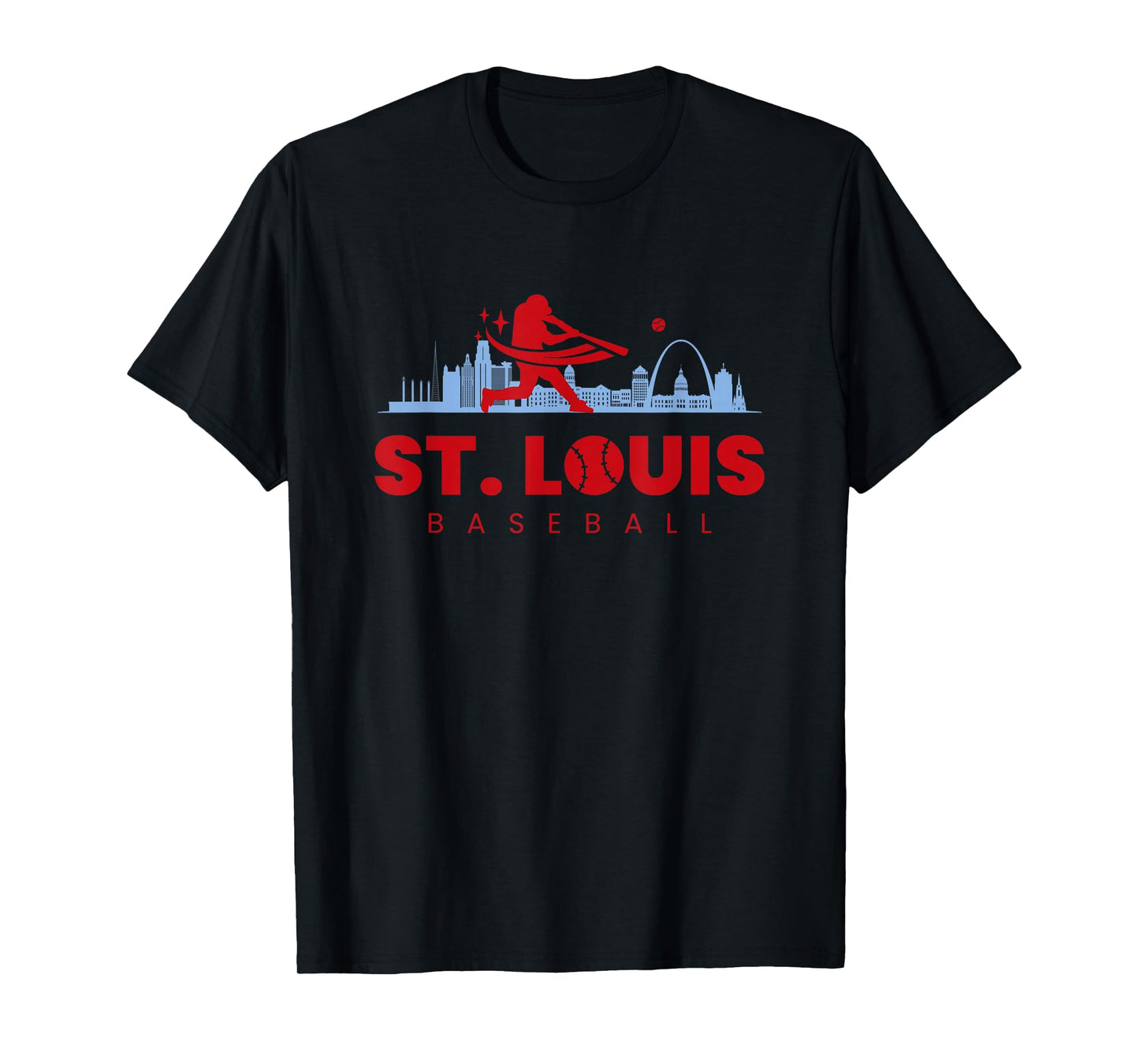 St Louis Baseball Vintage Minimalist Retro Baseball Lover T-Shirt