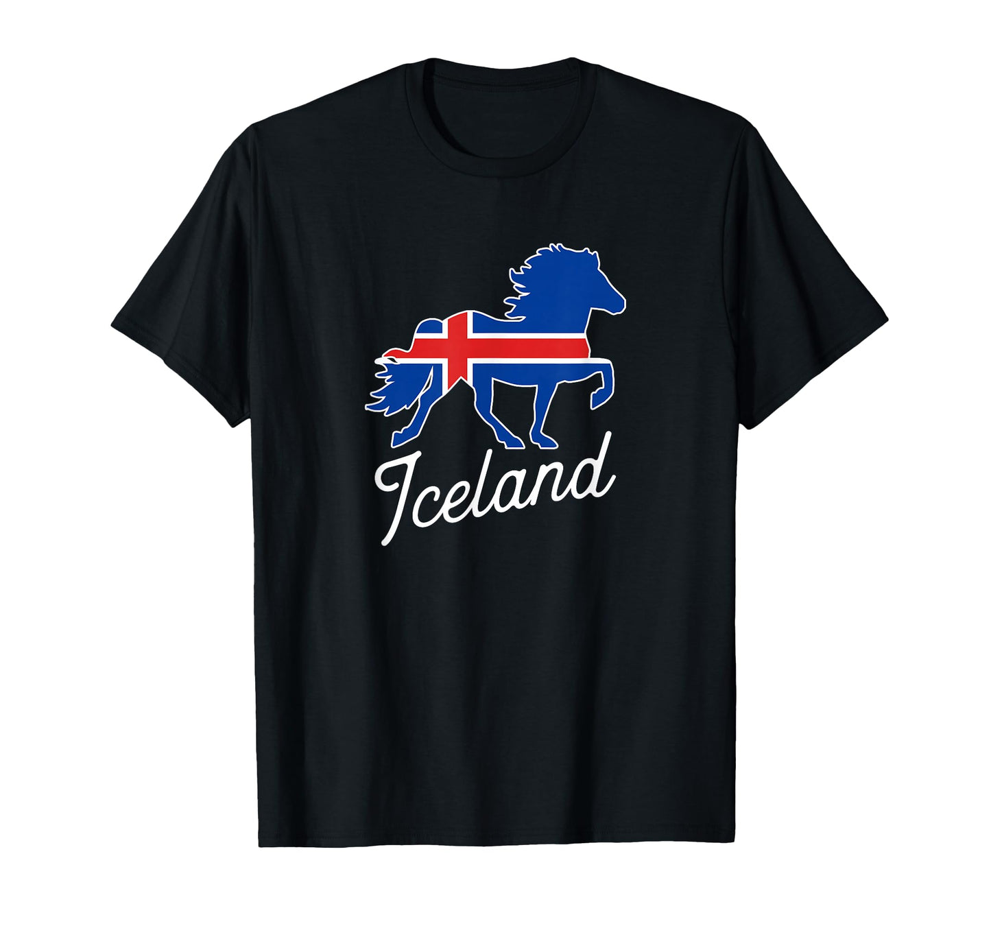 Flag of Iceland Shirt with Horse T-Shirt
