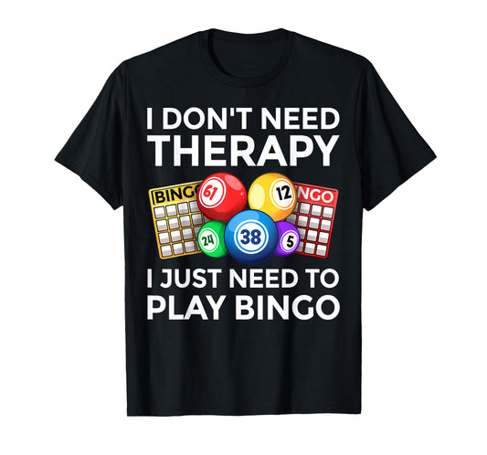 Cute Bingo Design For Men Women Casino Gambling Bingo Lovers T-Shirt