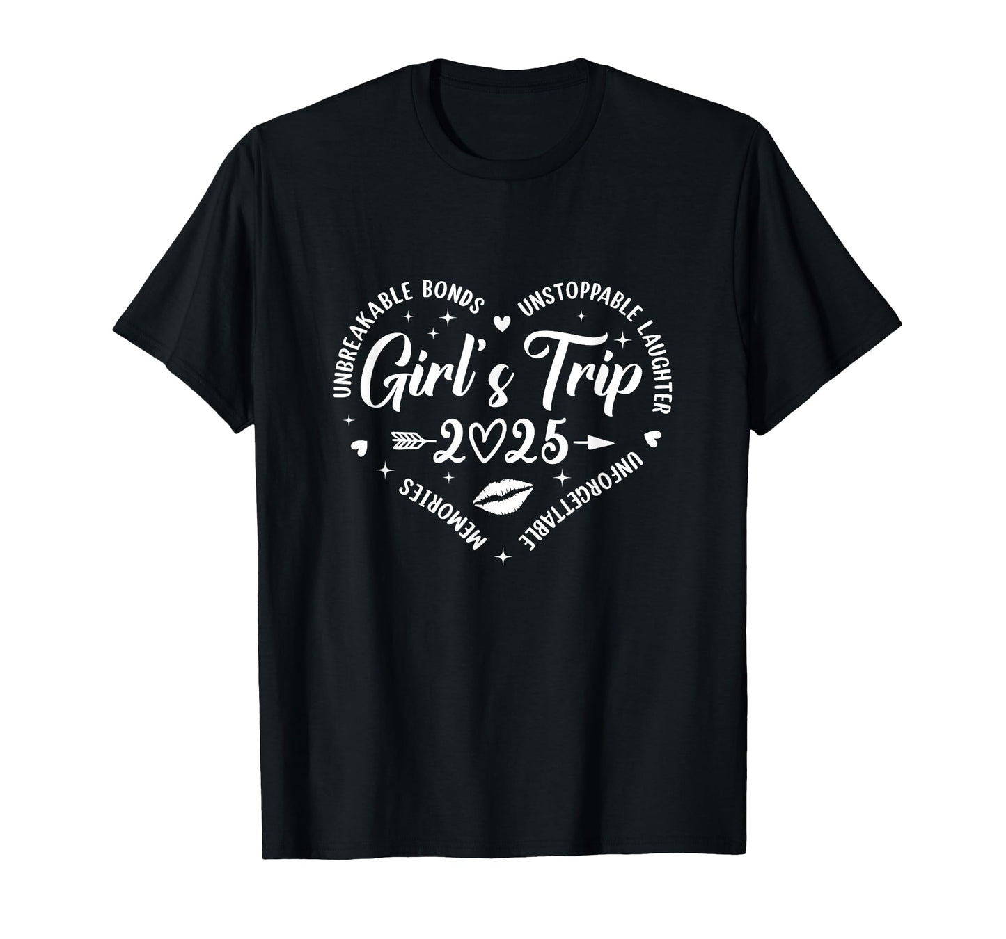 Girls Trip 2025 Womens Weekend Vacation Matching Besties T-Shirt