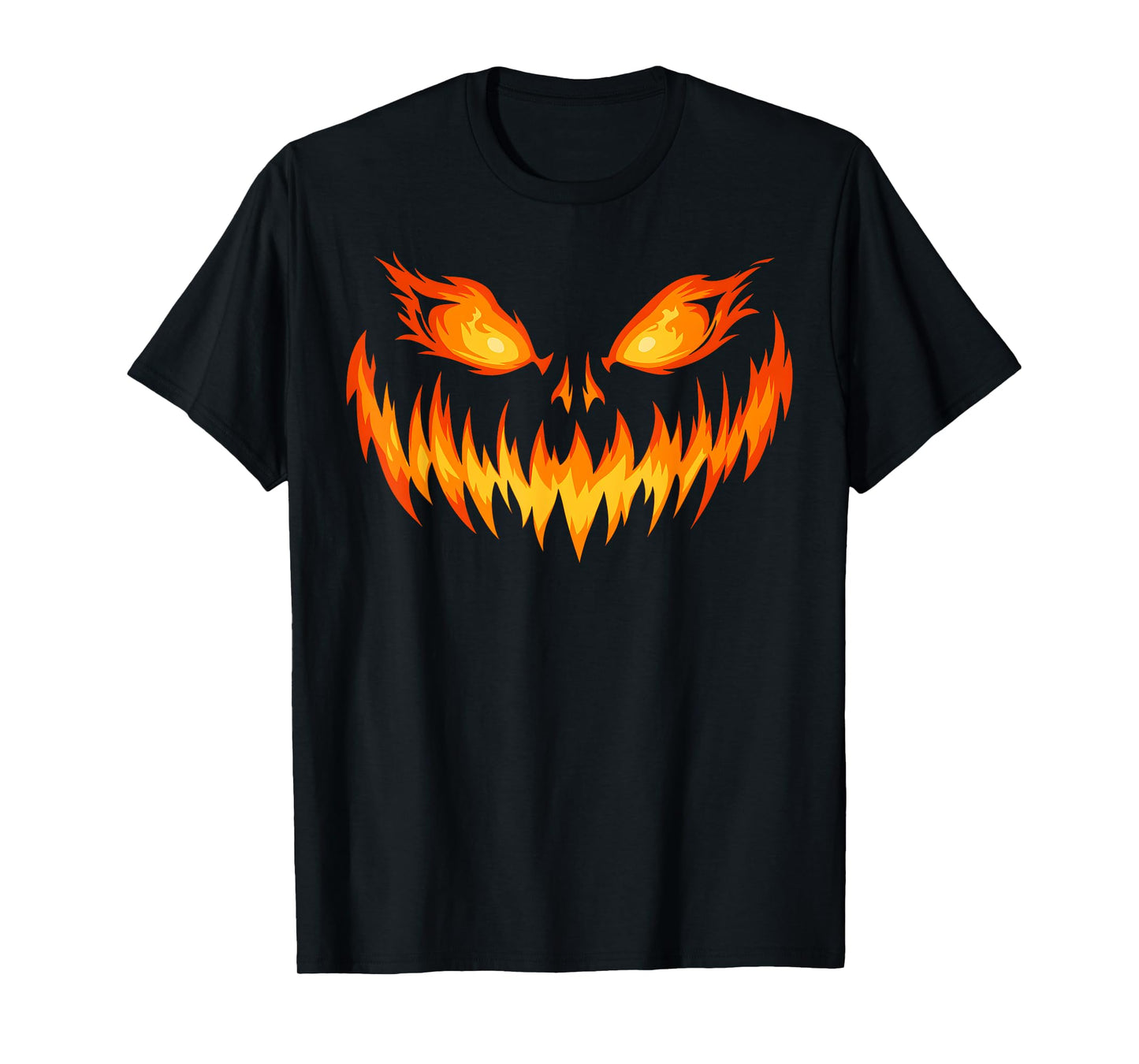Pumpkin Jack O Lantern Face Men Women Kids Halloween Costume T-Shirt