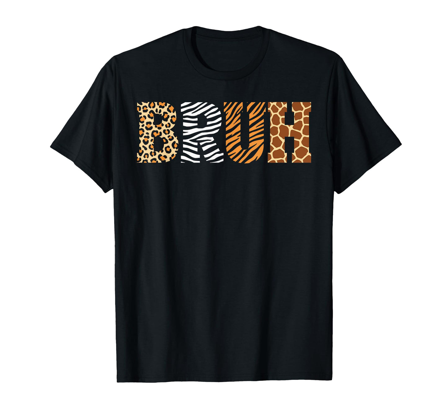 Bruh Zookeeper Safari Animal Print Costume Girls Boys Zoo T-Shirt