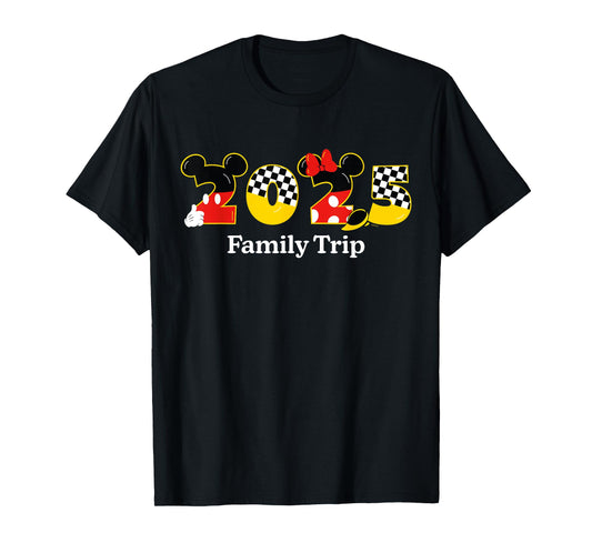 Disney Mickey & Minnie 2025 Family Trip Matching Vacation T-Shirt