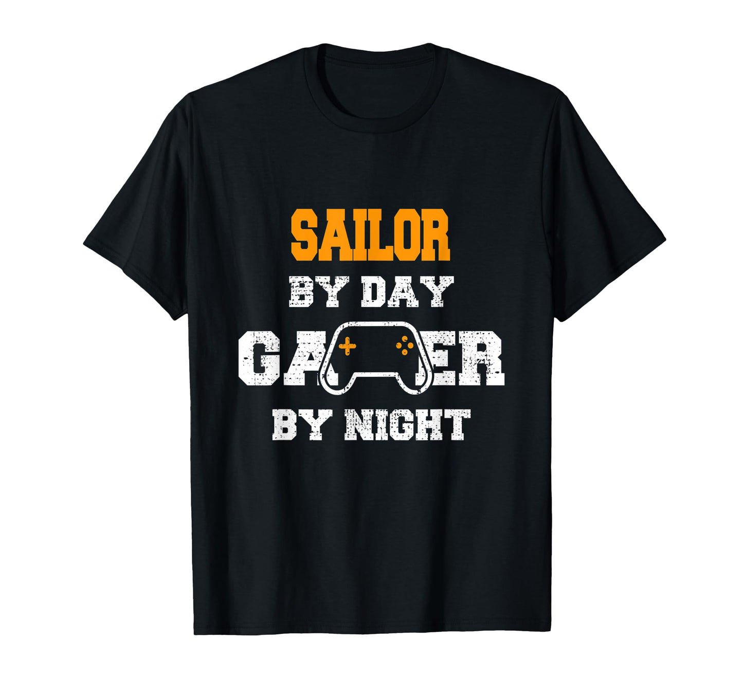 Sailor By Day Gamer By Night Gaming T-Shirt