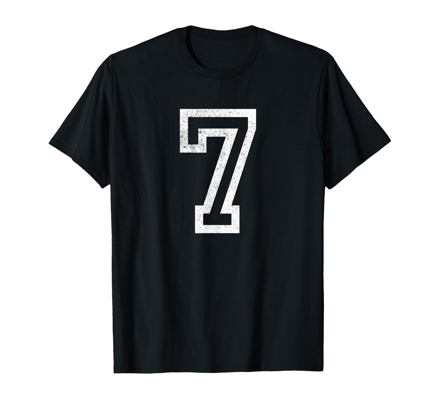 Number 7 Seven Funny Trendy Gen Alpha Meme Slang Boys Girls T-Shirt