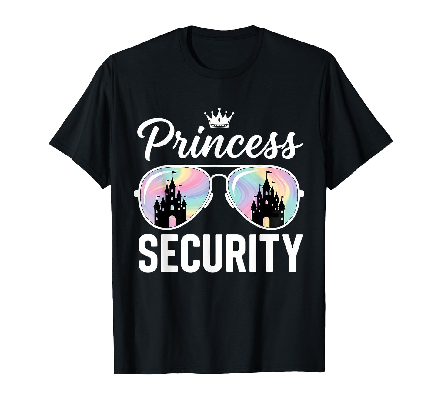 Princess Security Protection Retro Castle Matching Family T-Shirt