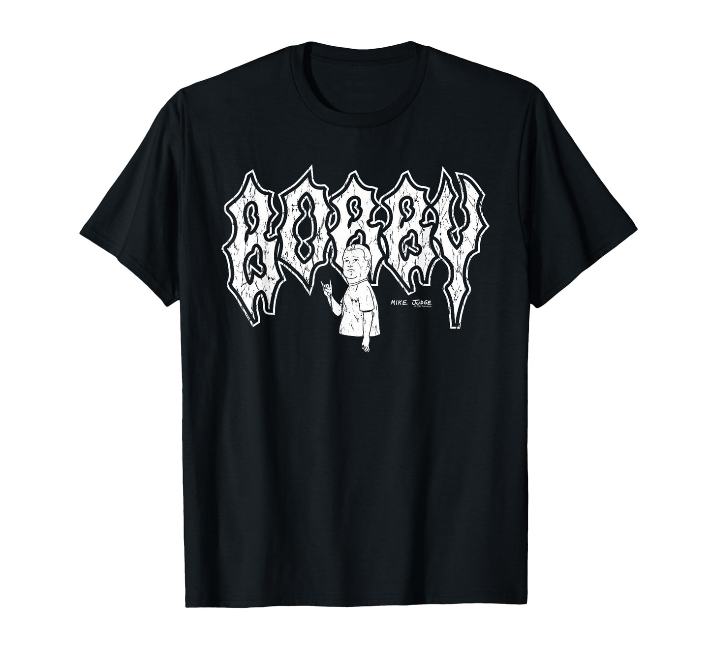King of the Hill Bobby Distressed Heavy Metal Cartoon T-Shirt