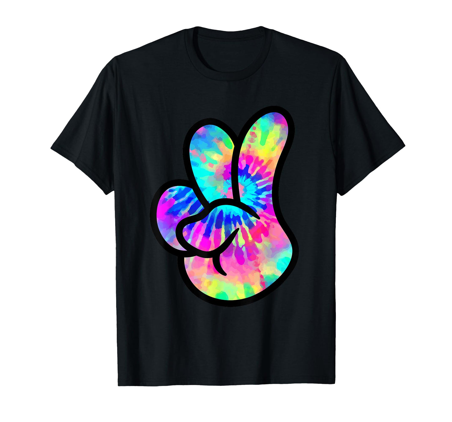 Cool Peace Hand Sign Tie Dye Kindness For Boys And Girls T-Shirt