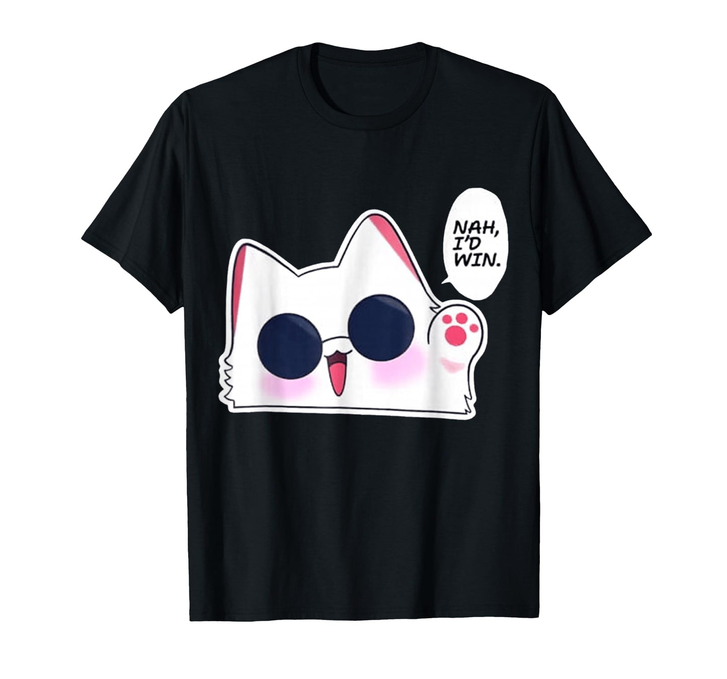 Nah I'd Win Gojo Cat Japanese MEME FUNNY T-Shirt