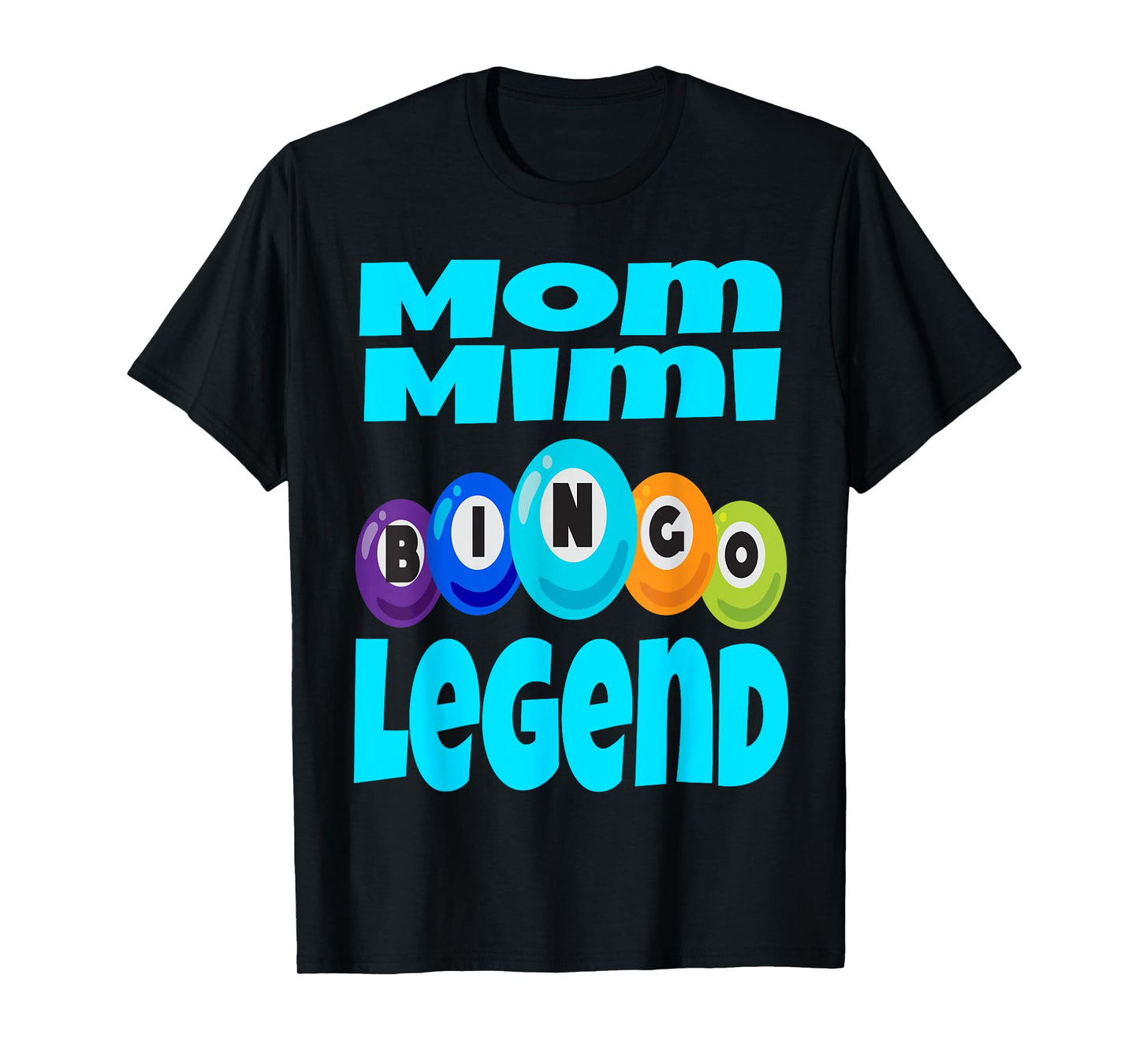 Funny Mom Mimi Bingo Legend Winner Winning Game Night Cards T-Shirt