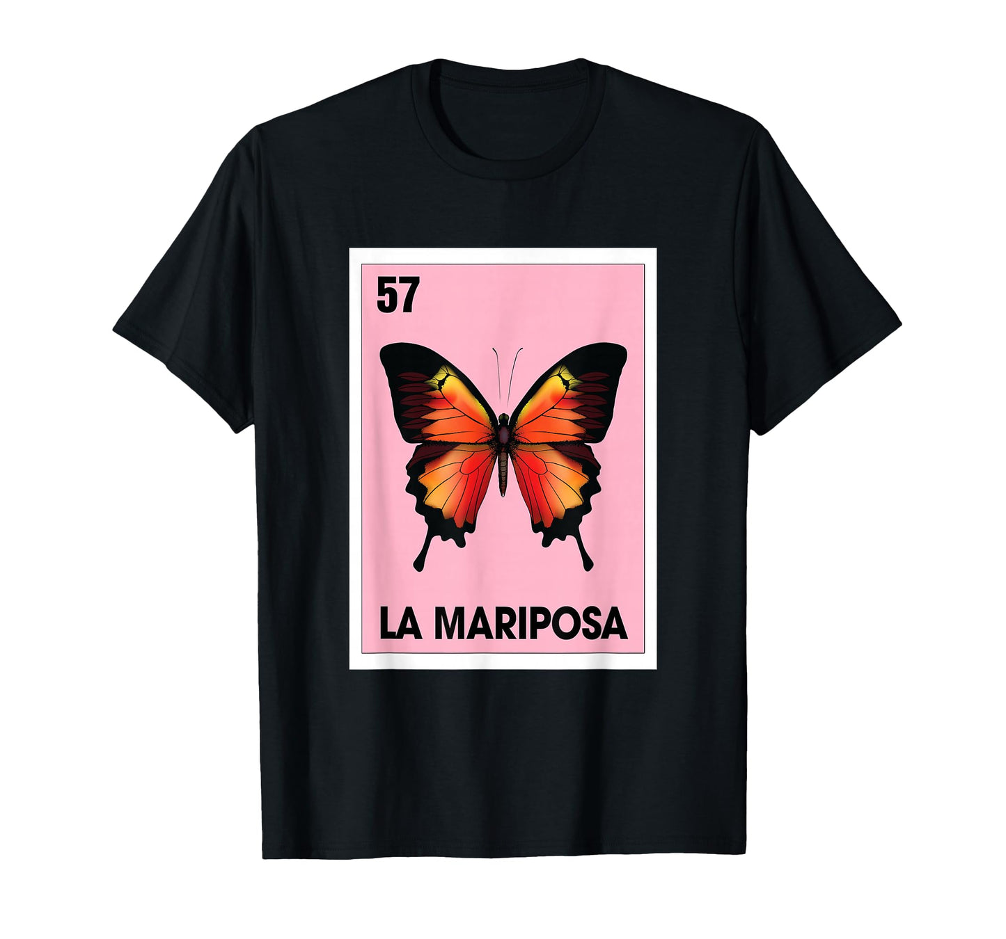 La Mariposa Mexican Bingo Card Game Butterfly Lover Spanish T-Shirt