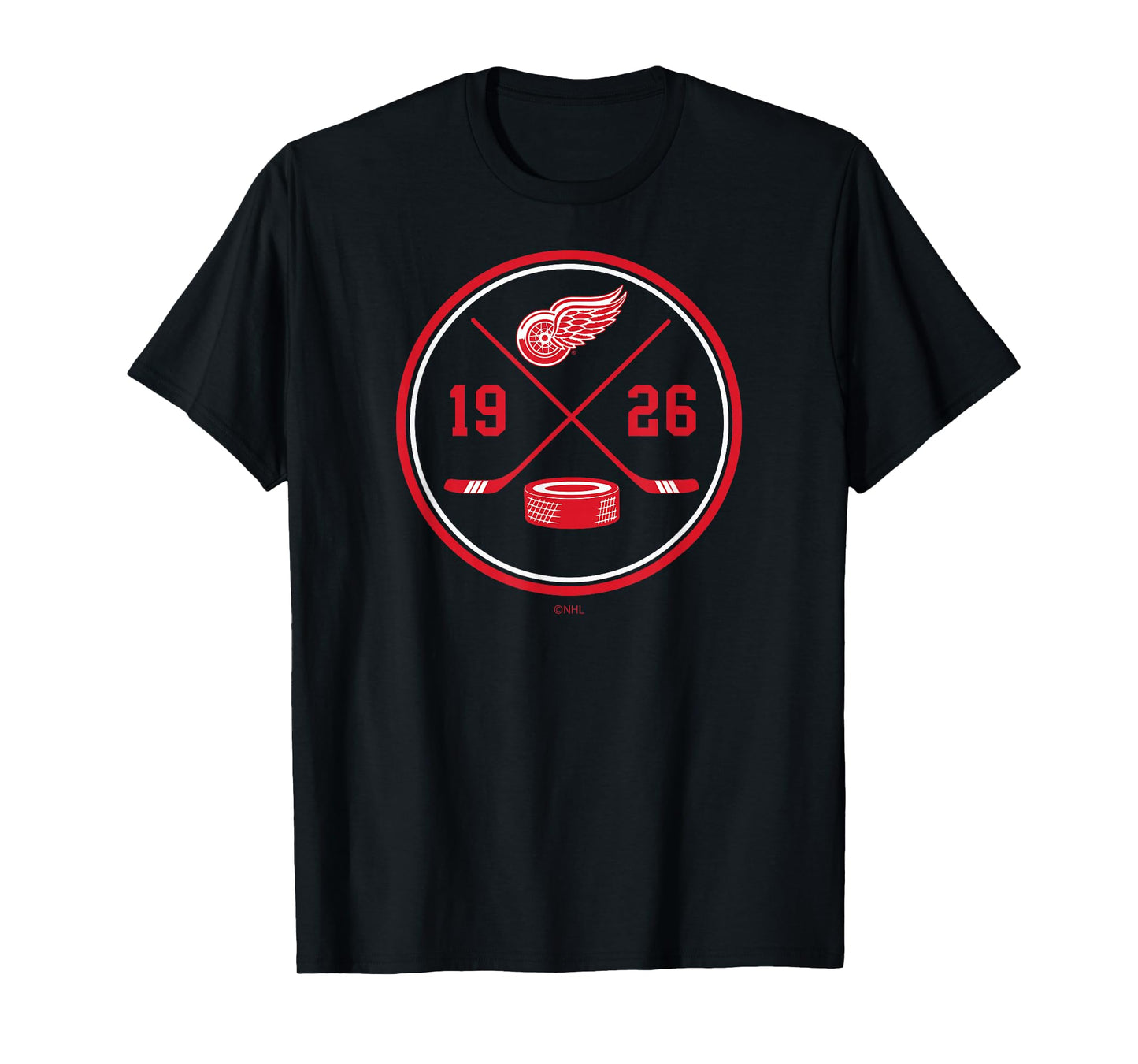 Detroit Red Wings Prize Black Officially Licensed T-Shirt