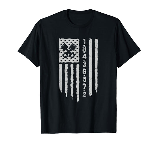 18436572 Firing Order Small Block Engine V8 Big Block USA T-Shirt