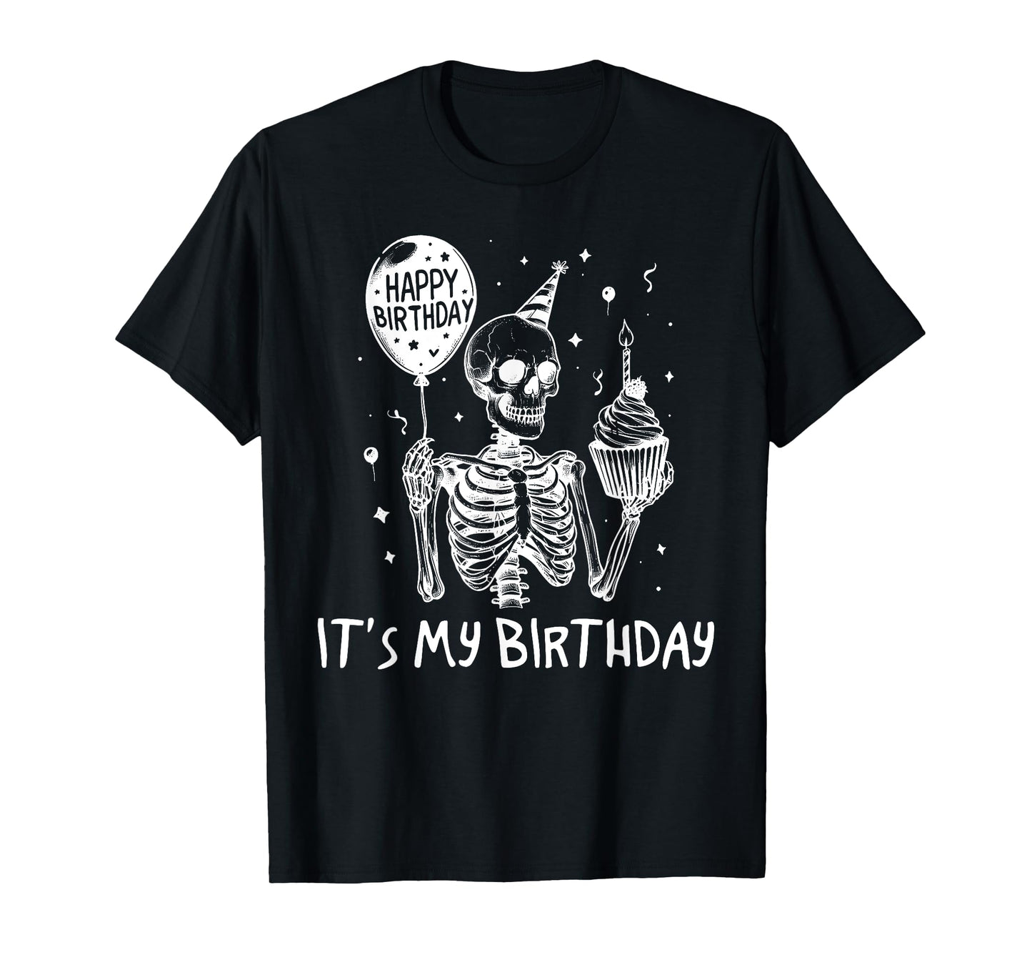 Halloween Skeleton It's My Birthday Costume Party T-Shirt