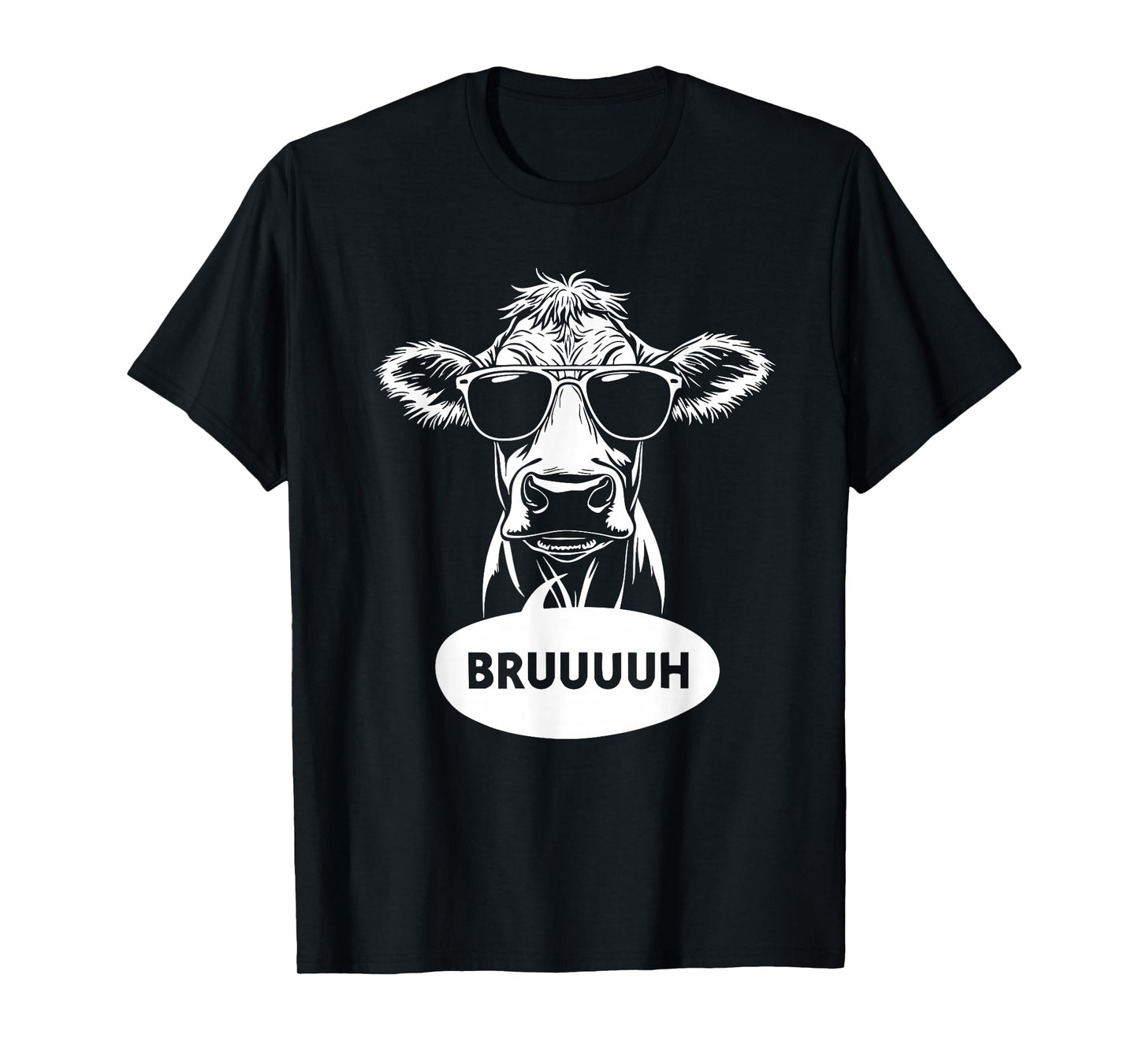 BRUH cow Funny cow Lover BRUUUH Meme Saying Slang T-Shirt