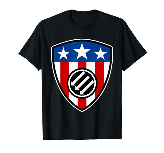 American Iron Front Shield - The Three Arrows T-Shirt