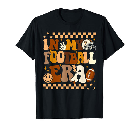 Groovy In My Football Era Football Lovers Men Women Kid T-Shirt
