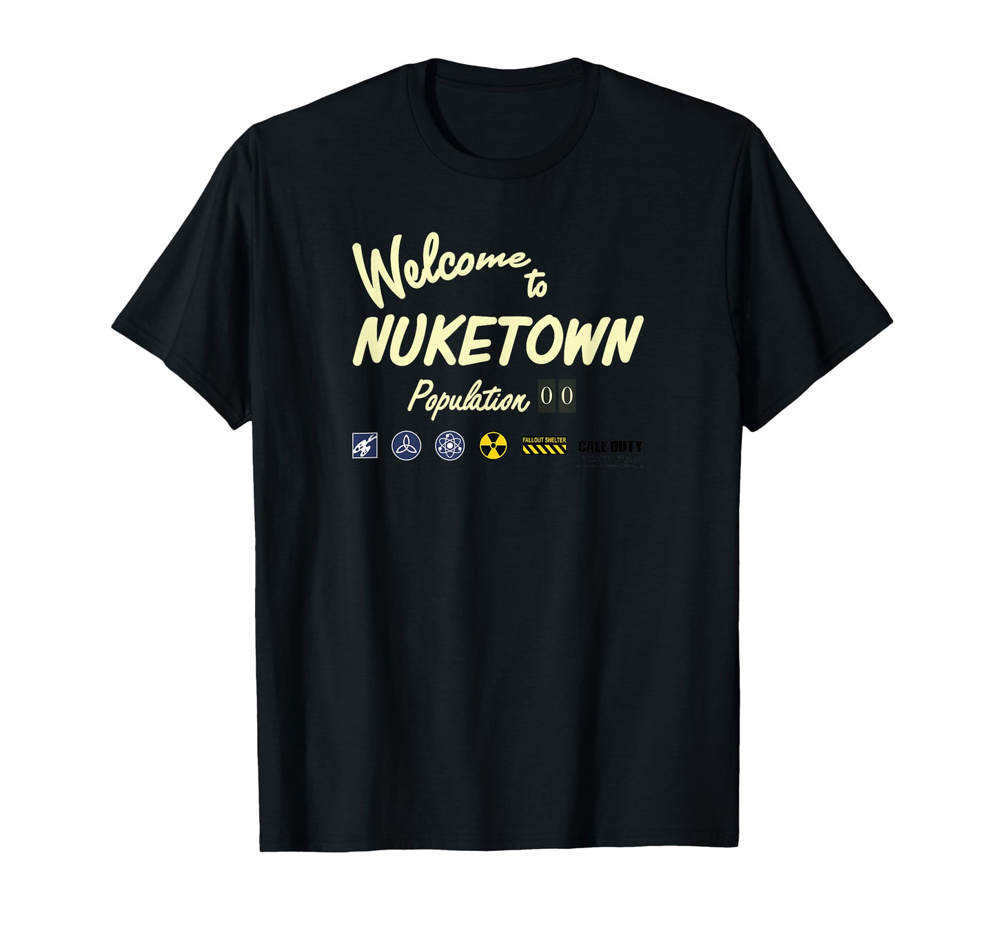 Call of Duty Nuketown Welcome Sign T-Shirt