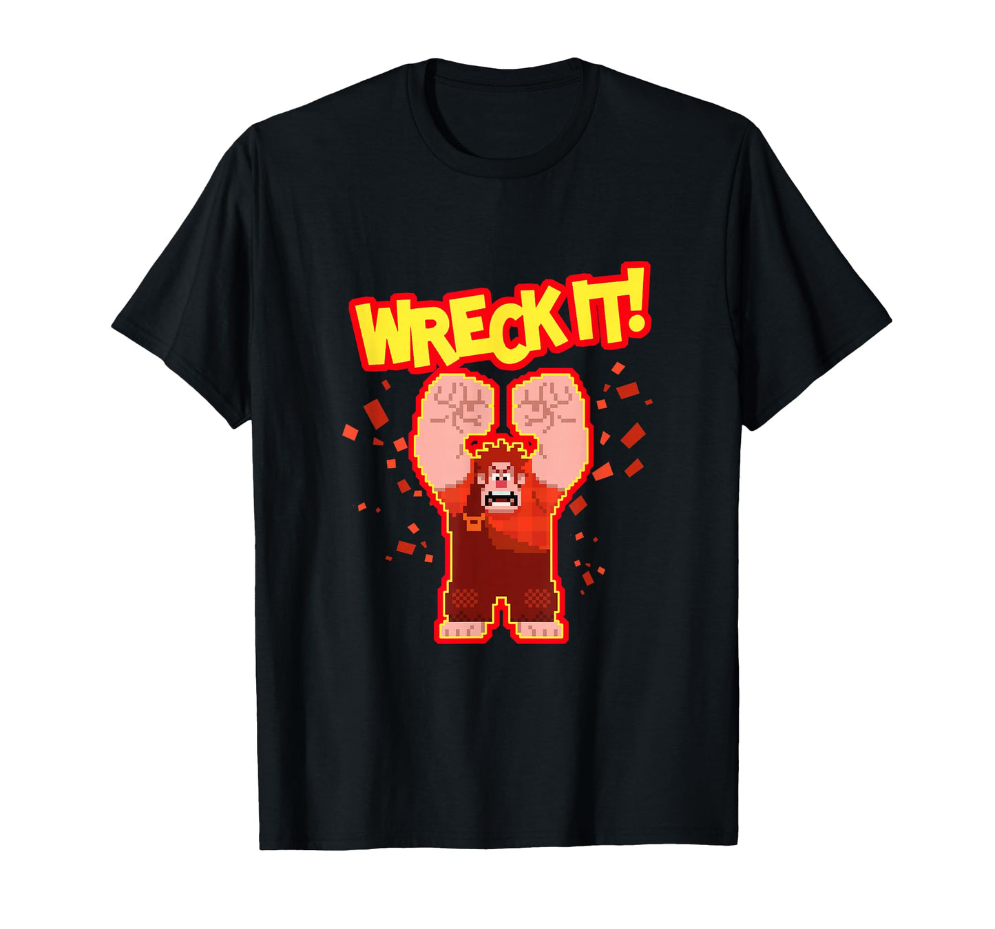 Disney Wreck-It Ralph Wreck It! Angry Pixelated Ralph Shot T-Shirt