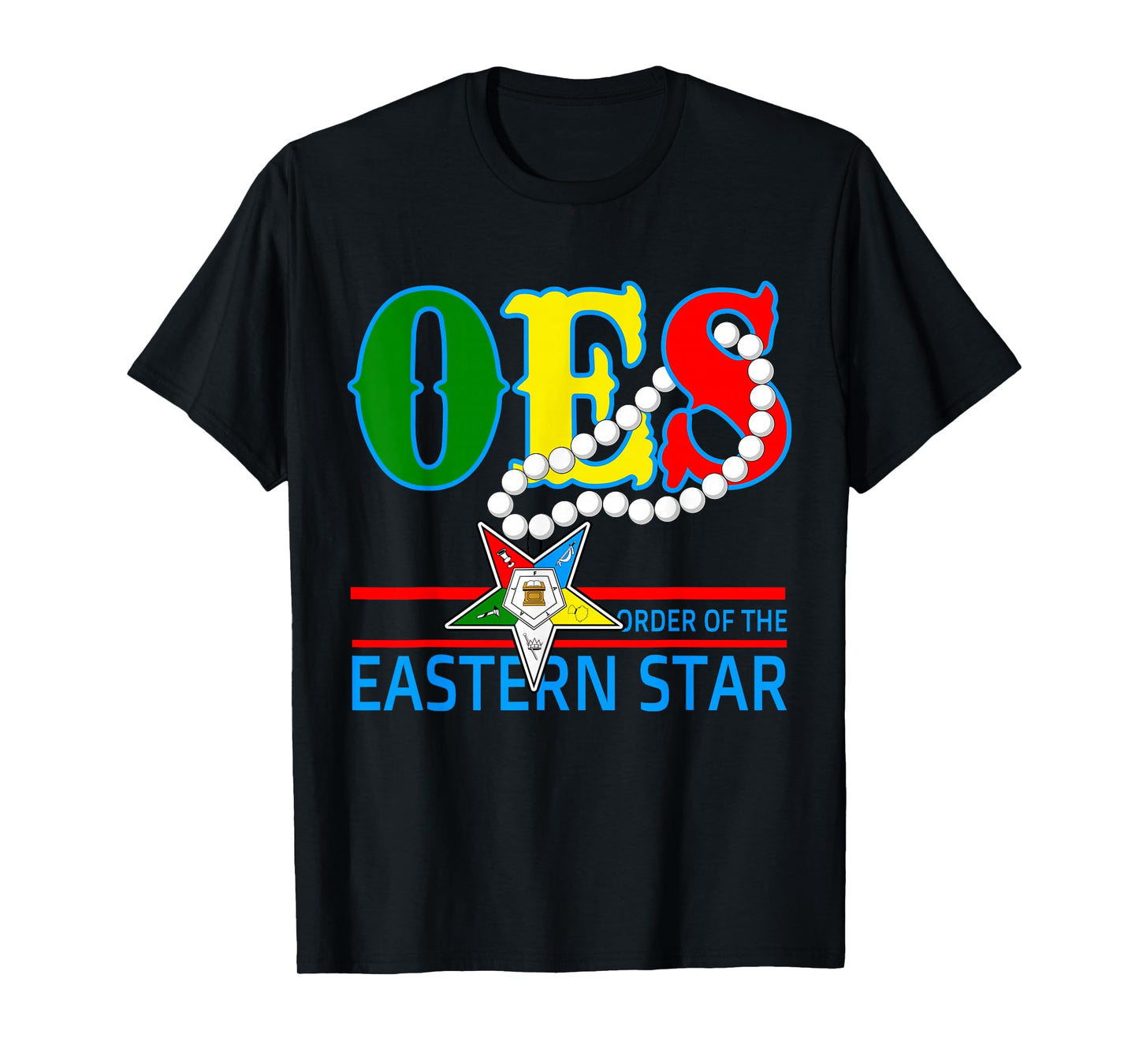 OES Pearl Necklace Beautiful Sis Order of the Eastern Star T-Shirt