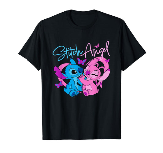 Disney Lilo & Stitch: The Series Angel with Butterflies T-Shirt