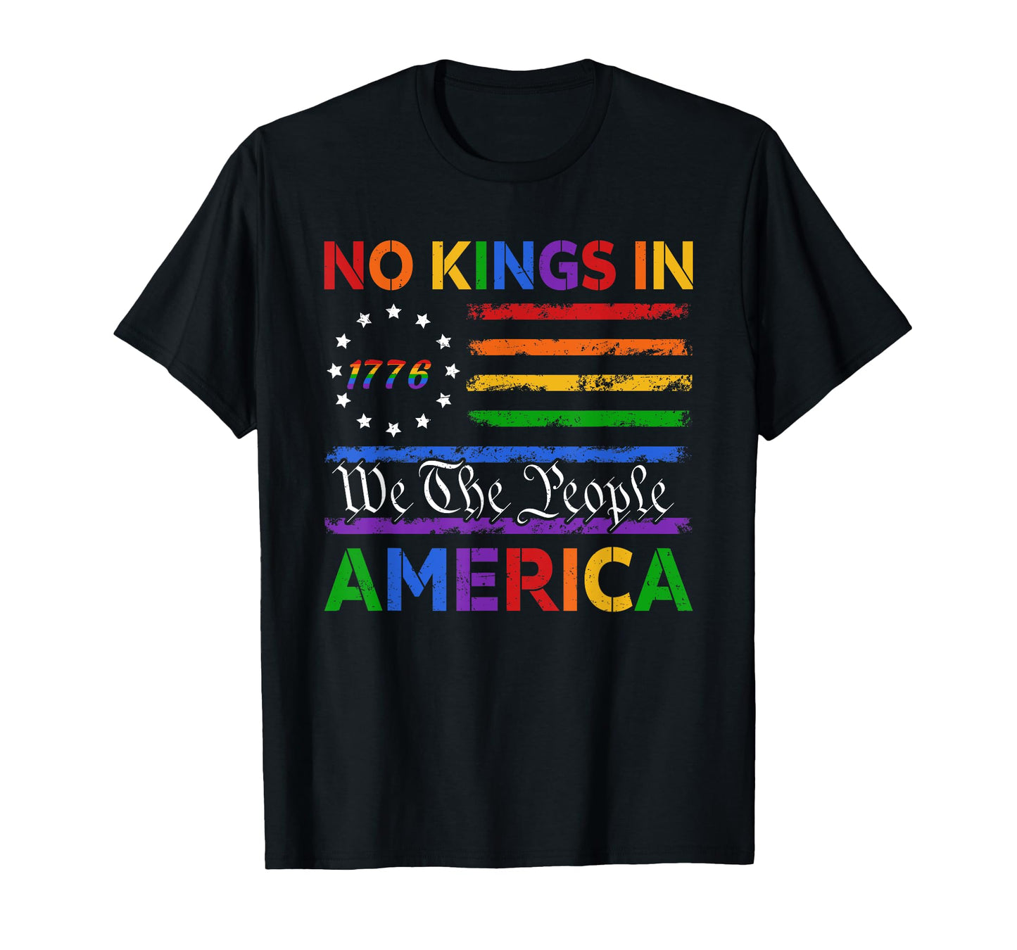 Patriotic Pro-Democracy Protest June 14 No Kings In America T-Shirt
