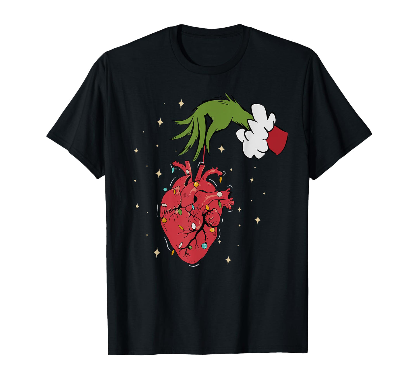 Cardiology Anatomy Hear Christmas Nurse Xmas Pajamas Holiday T-Shirt