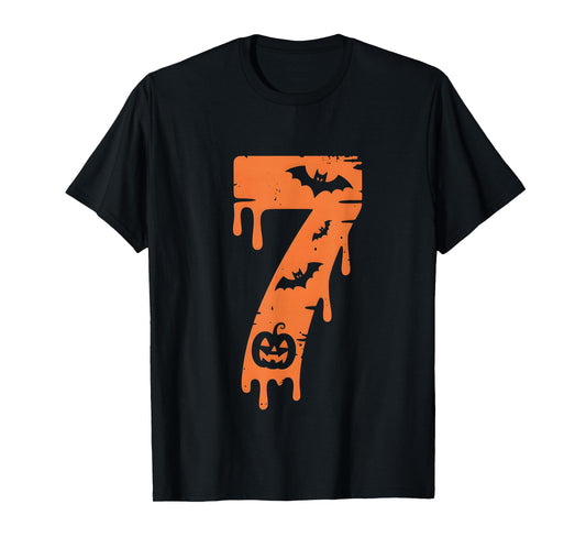 7 Number Meme 67 Six Seven Halloween T-Shirt