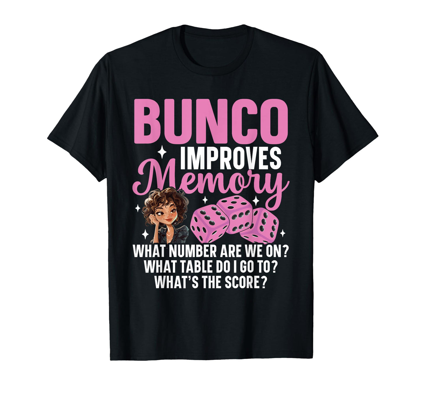 Bunco Prizes Decorations Bunco Night Bunco Player Bunco T-Shirt