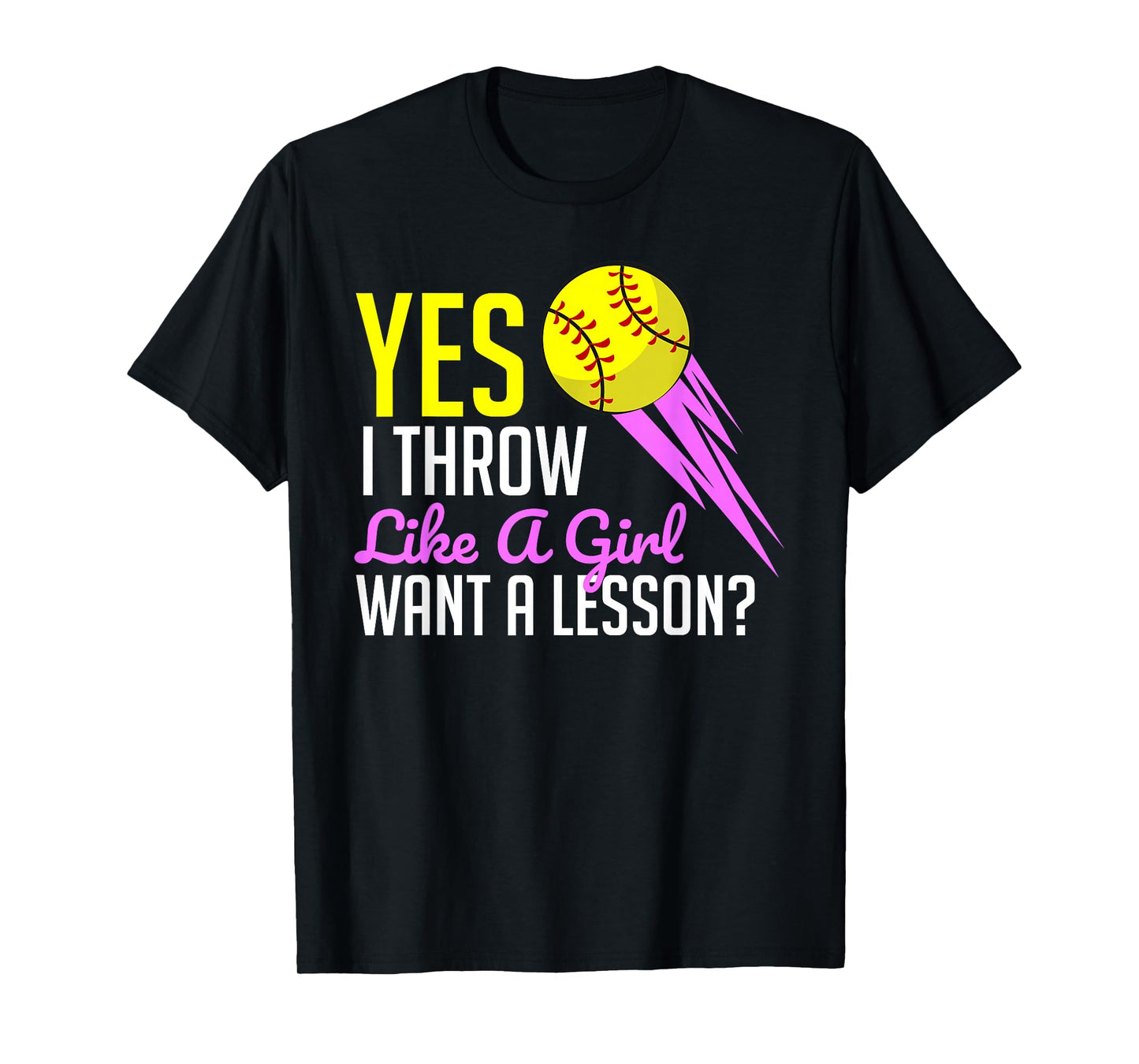 Funny Softball Game Player Sports Lover Gift For Women Girls T-Shirt