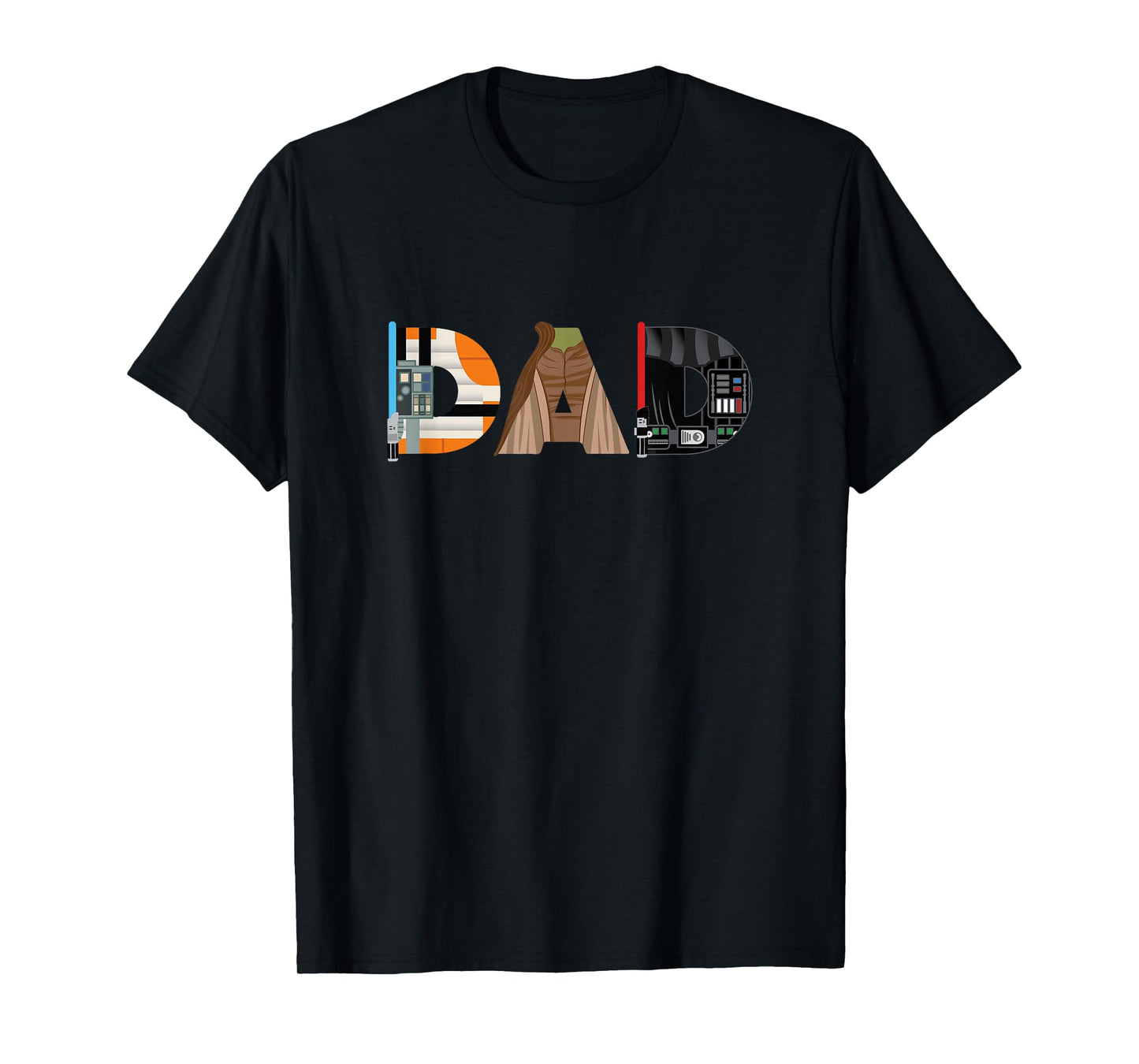 Star Wars Luke Yoda Darth Vader Dad Father’s Day Birthday T-Shirt