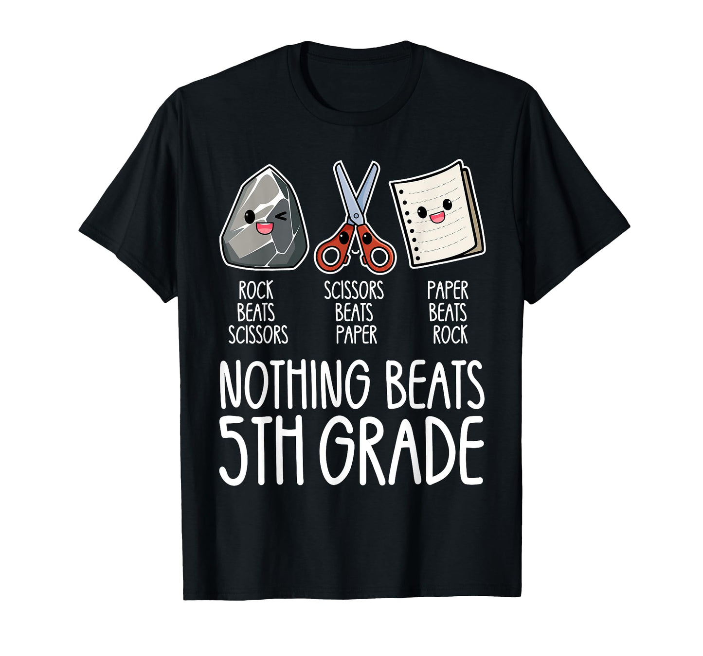 Nothing Beats 5th Grade Funny Back to School Kids Teachers T-Shirt