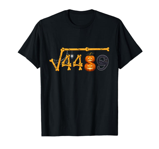 67 Six Seven Meme Square Root 4489 Math Teacher Halloween T-Shirt