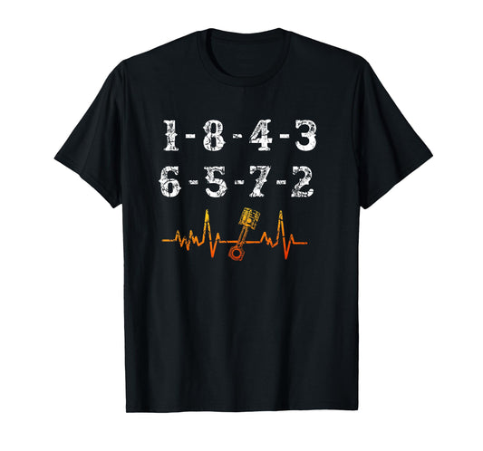 18436572 Firing Order Small Block Engine V8 Big Block T-Shirt