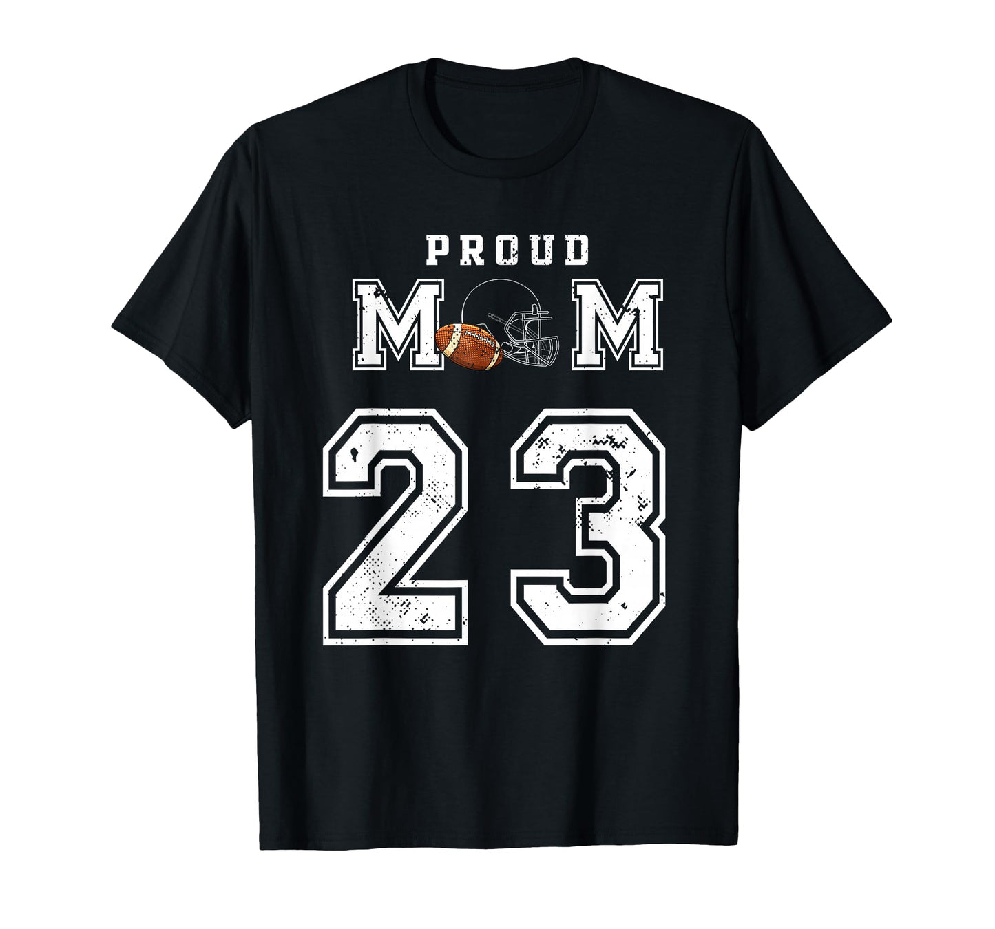 Custom Proud Football Mom Number 23 Personalized For Women T-Shirt