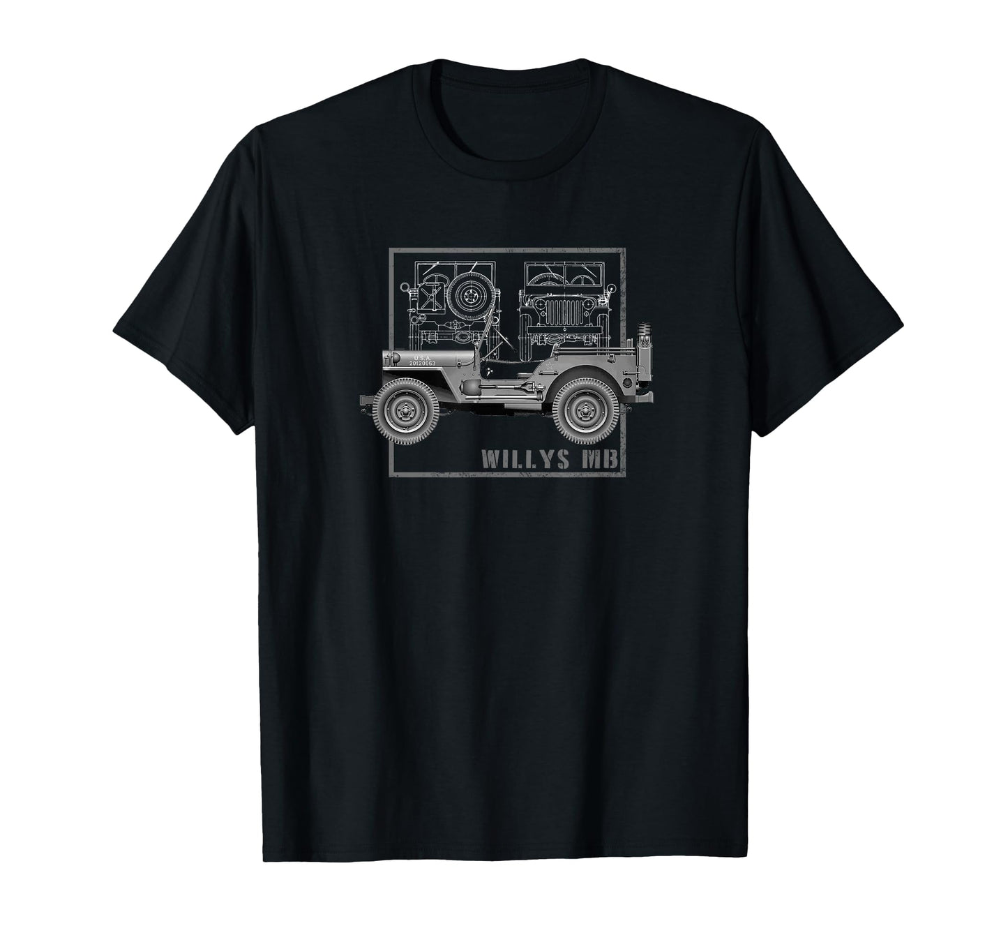 Willys MB Vintage Offroad Classic WW2 T-Shirt