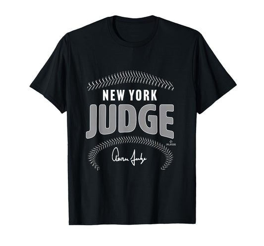 Aaron Judge New York Name & Number (Front & Back) MLBPA T-Shirt