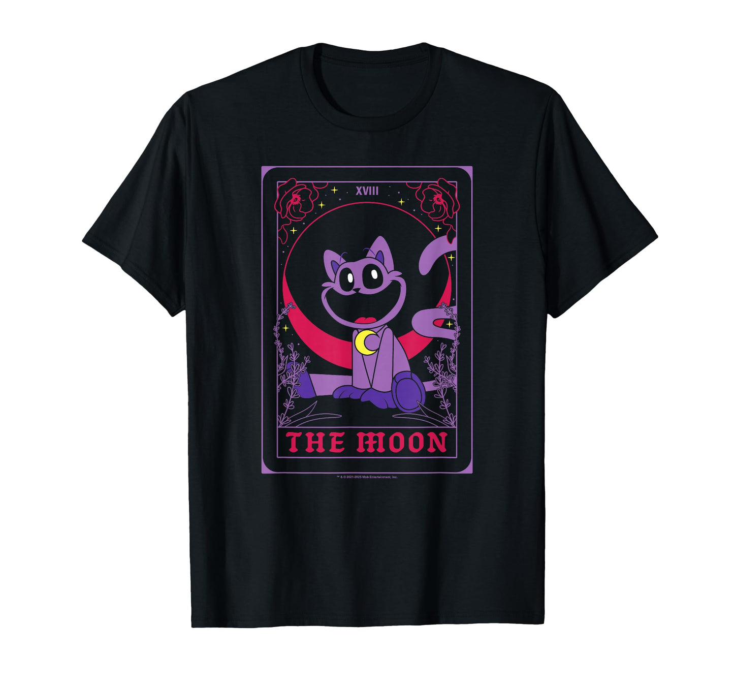 Poppy Playtime The Moon Catnap Cute Tarot Card T-Shirt