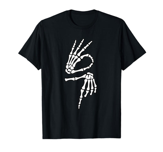 67 Meme Skeleton Hand 6 7 Halloween Six Seven T-Shirt