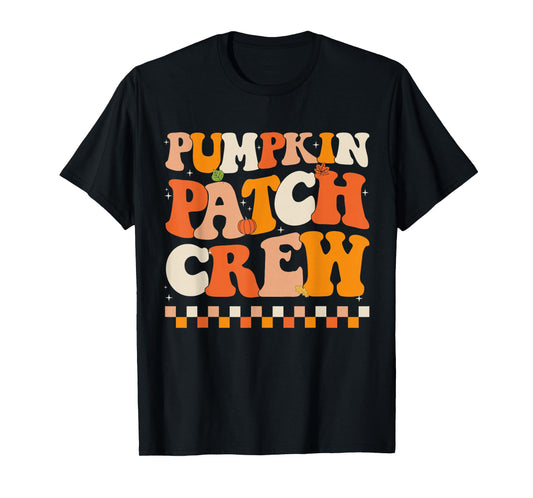 Groovy Pumpkin Patch Crew Pumpkin Patch Crew Fall Halloween T-Shirt