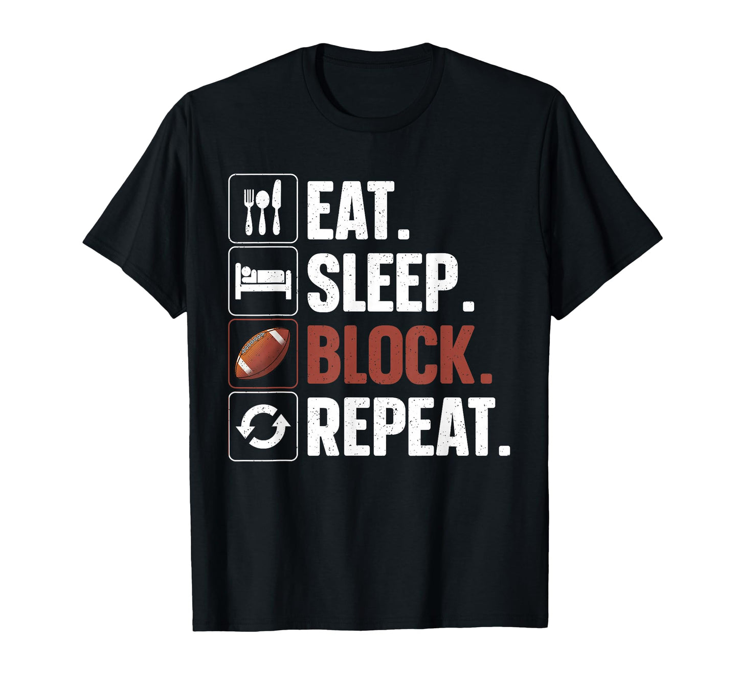 Lineman Art For Men Women Football Player Offensive Lineman T-Shirt
