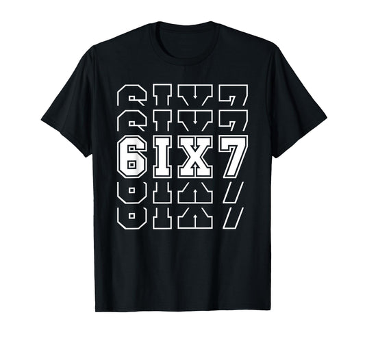 67 Six Seven 6 7 Meme Design Funny 6 7 T-Shirt