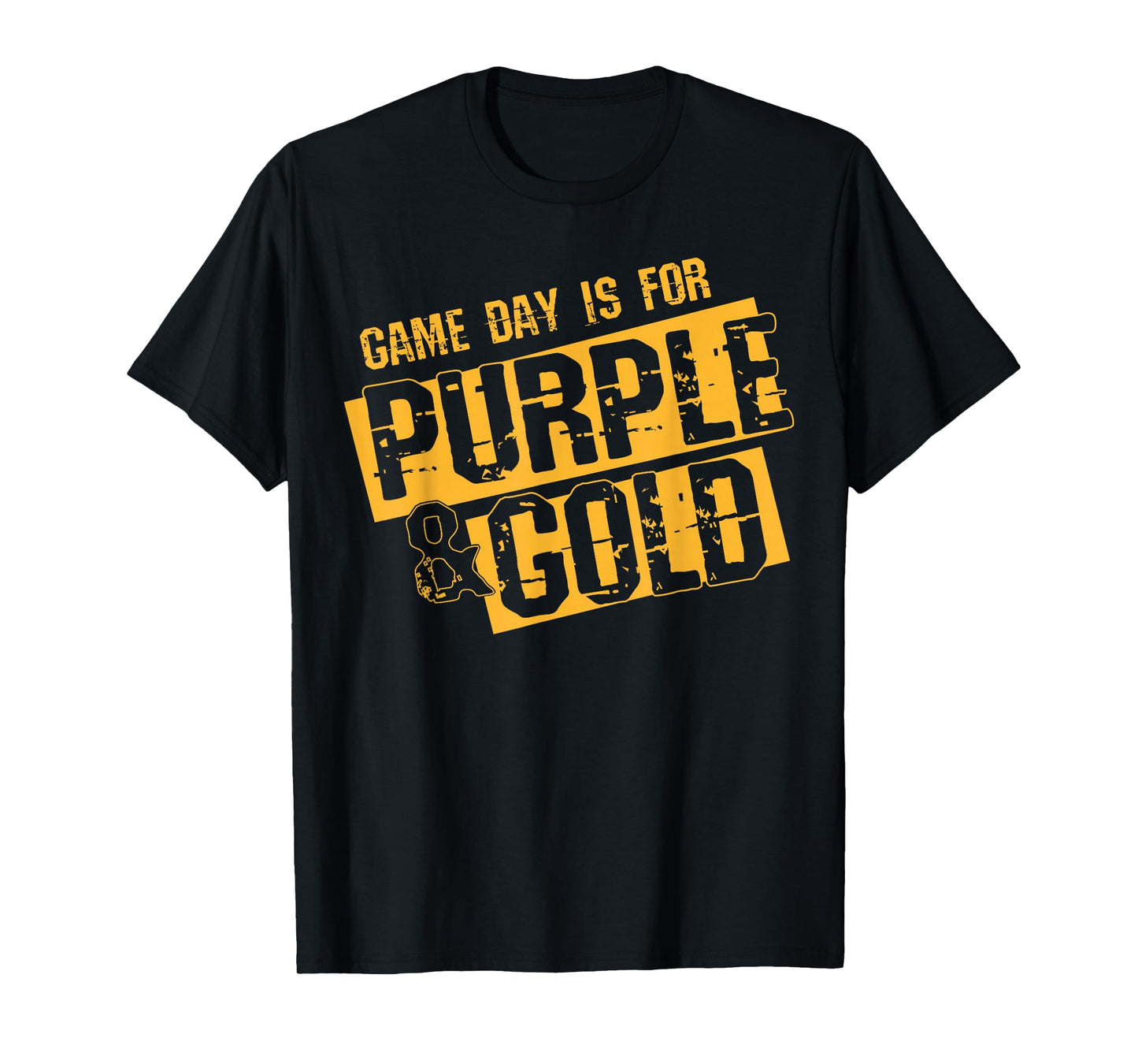 Purple Gold Game Day Group Shirt for High School Football T-Shirt