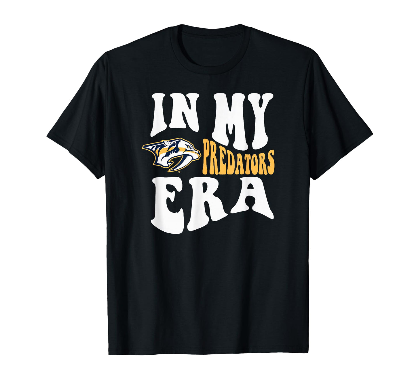 Nashville Predators Era Black NHL Officially Licensed T-Shirt